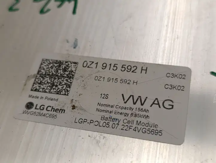 Volkswagen ID.3 (2019 - ) 0Z1915592H Модуль аккумуляторной батареи гибридного автомобиля / электромобиля — фото 5