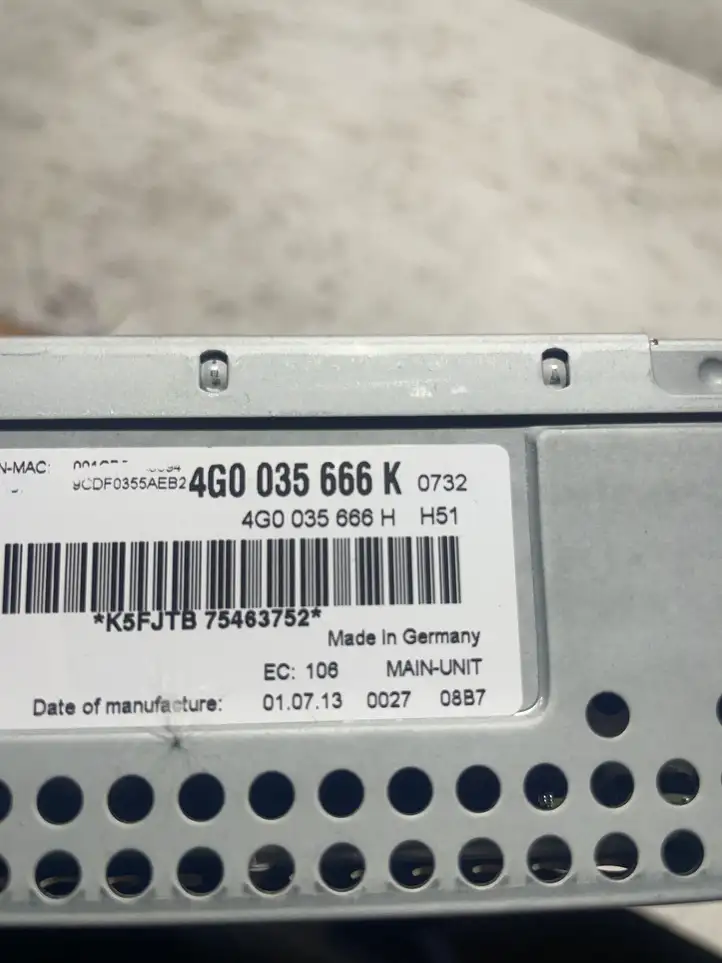Audi A6 Allroad C7 (2012 - 2014) 4G0035666K Магнитола / мультимедийная система — фото 4