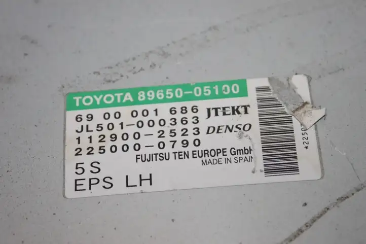 Toyota Avensis T270 (2009 - 2012) 8965005100 Блок управления усилителем руля — фото 8