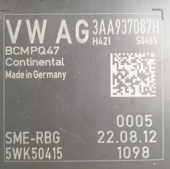 Volkswagen PASSAT B7 (2011 - 2014) 3AA937087H Модуль комфорта — фото 2