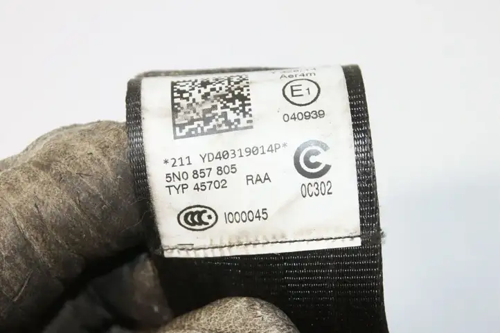 Volkswagen Tiguan (2011 - 2016) 5N0857805 Задний ремень безопасности — фото 4
