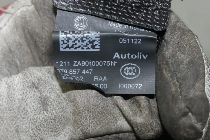 Skoda Superb B6 (3T) (2008 - 2015) 3T9 857 447 Задний ремень безопасности — фото 5