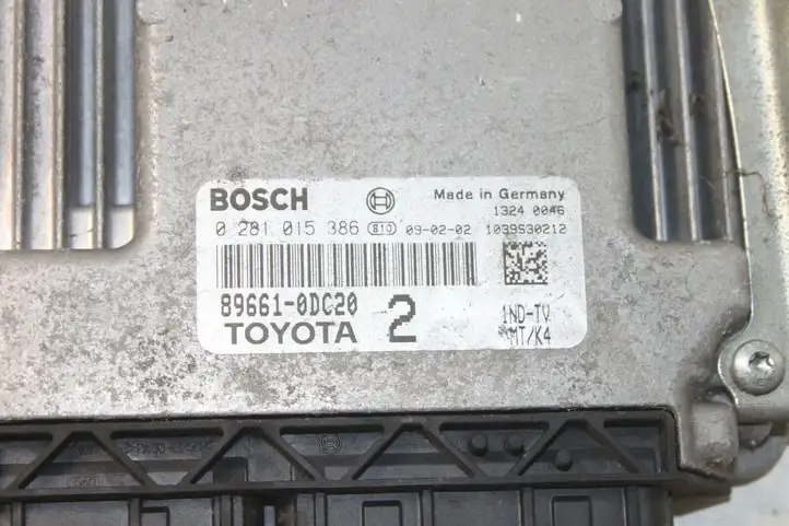 Toyota Yaris (2005 - 2009) 896610DC20 Блок управления двигателем (ЭБУ) — фото 2