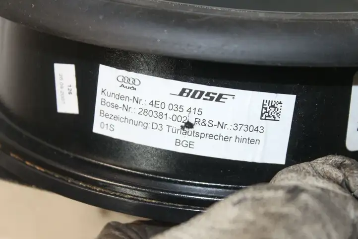 Audi A8 S8 D3 4E (2007 - 2010) 4E0035415 Динамики задних дверей — фото 3