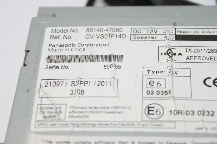 Toyota Prius (XW30) (2009 - 2015) 8614047080 Магнитола / мультимедийная система — фото 5