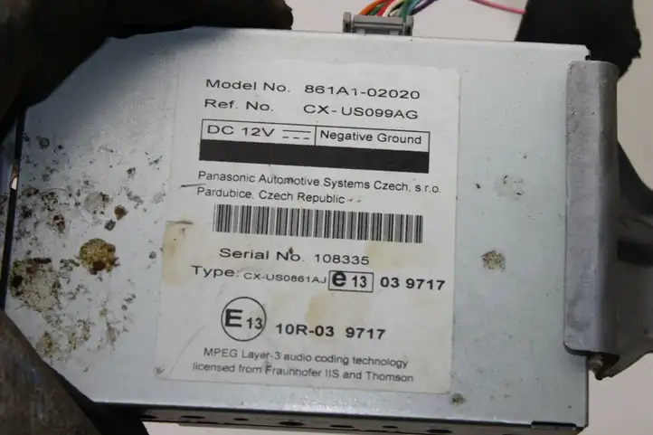 Toyota Verso (2009 - 2012) 861A102020 Прочие блоки управления — фото 2