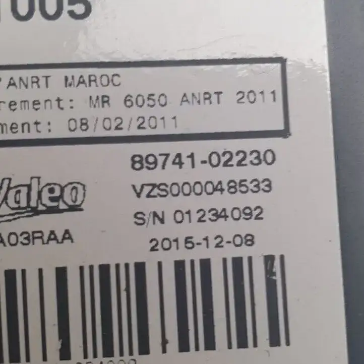 Toyota Verso (2012 - 2015) 8974102230 Прочие блоки управления — фото 2