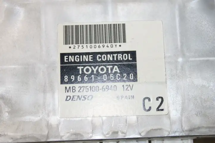 Toyota Avensis T250 (2006 - 2009) 8966105C20 Блок управления двигателем (ЭБУ) — фото 2