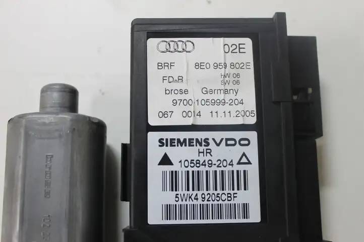 Audi A4 S4 B7 8E 8H (2004 - 2009) 8E0959802E Стеклоподъемник задней двери — фото 2