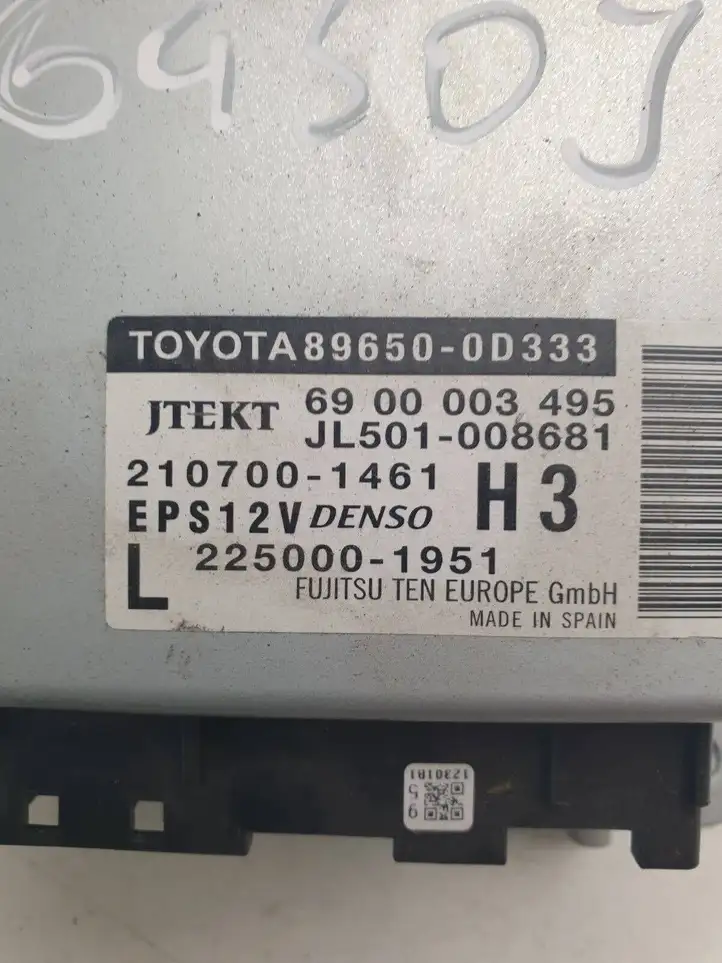 Toyota Yaris (2014 - 2019) 89650-0D333 Блок управления усилителем руля — фото 2