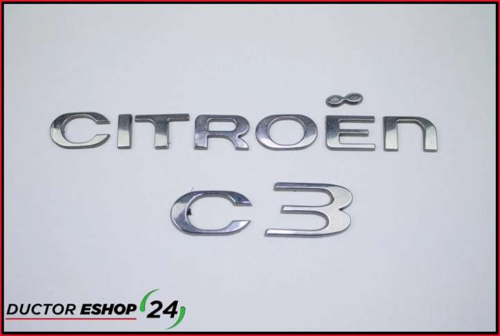 Citroen C3 Kiti ženkliukai/ užrašai