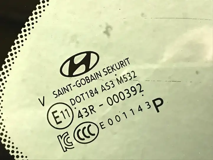 Hyundai Tucson TL (2015 - ) 87820D3000 Заднее боковое стекло — фото 3