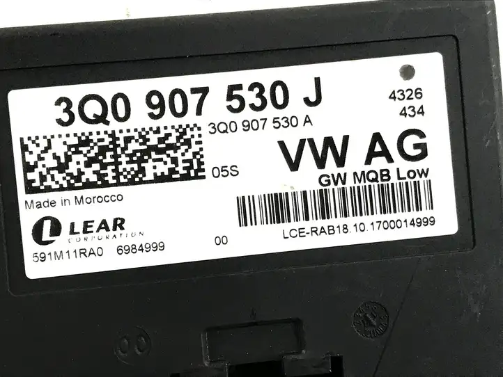 Skoda Octavia Mk3 (5E) (2013 - 2019) 3Q0907530J Прочие блоки управления — фото 3