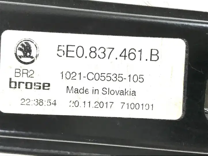 Skoda Octavia Mk3 (5E) (2013 - 2019) 5E0837461B Стеклоподъемник передней двери (без мотора) — фото 3