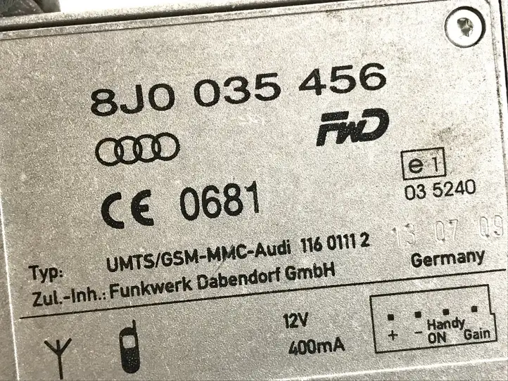 Audi A4 S4 B8 8K (2007 - 2011) 8J0035456 Усилитель антенны — фото 3