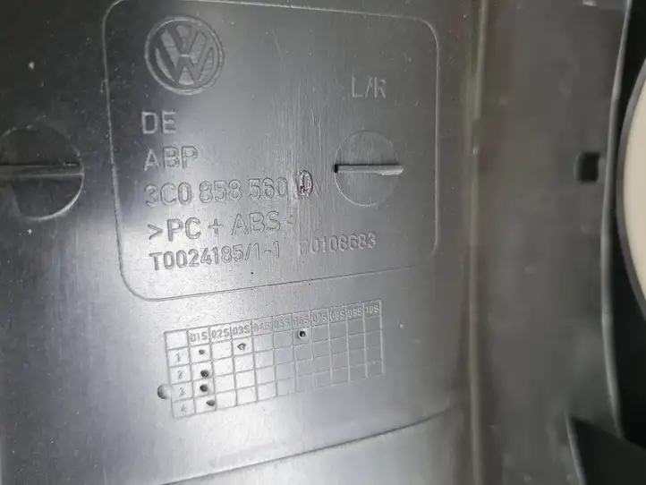 Volkswagen PASSAT B6 (2005 - 2010) 3C0858560D Обшивка рулевой колонки — фото 5