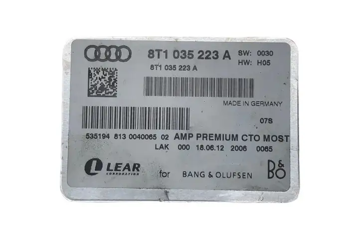 Audi A4 S4 B8 8K (2011 - 2015) 8T1035223A Усилитель звука — фото 5