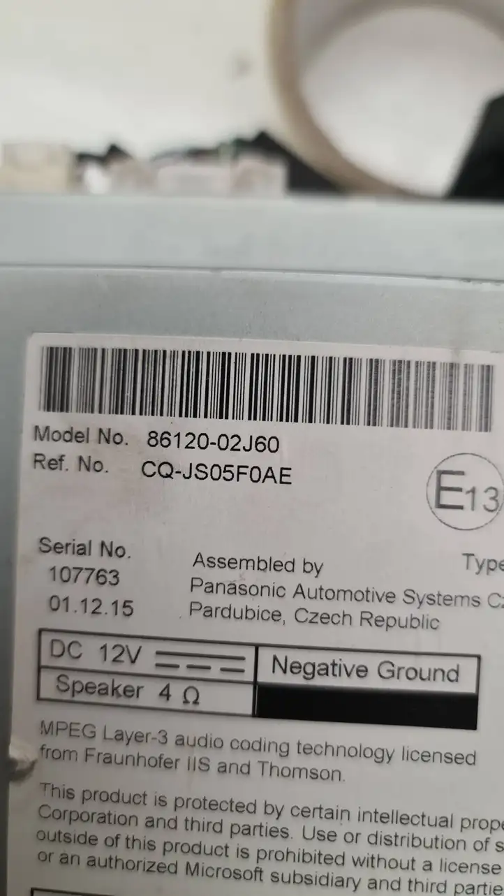 Toyota Auris E180 (2012 - 2018) 8612002J60 Магнитола / мультимедийная система — фото 4
