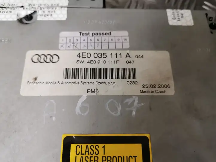 Audi A6 S6 C6 4F (2004 - 2008) 4E0035111A CD/DVD чейнджер — фото 3