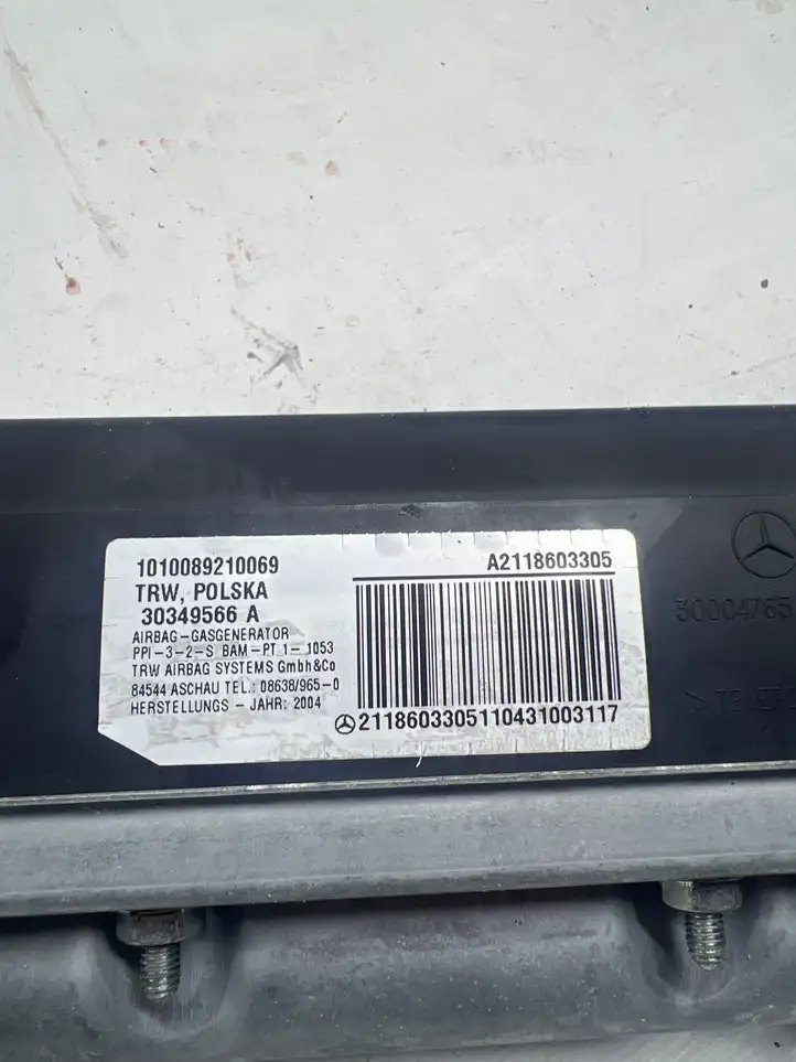 Mercedes-Benz E W211 (2002 - 2009) A2118603305 Подушка безопасности пассажира — фото 3