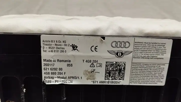 Audi A6 C7 (2014 - 2018) 4g8880204f Подушка безопасности пассажира — фото 2