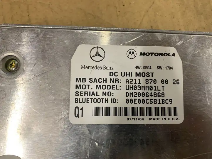 Mercedes-Benz C W203 (2000 - 2007) A2118700026 Блок GSM — фото 7
