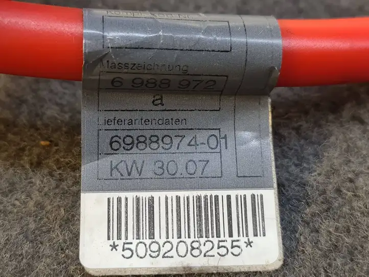 BMW 3 E90 E91 (2005 - 2012) 6988972 Плюсовой провод аккумулятора — фото 6