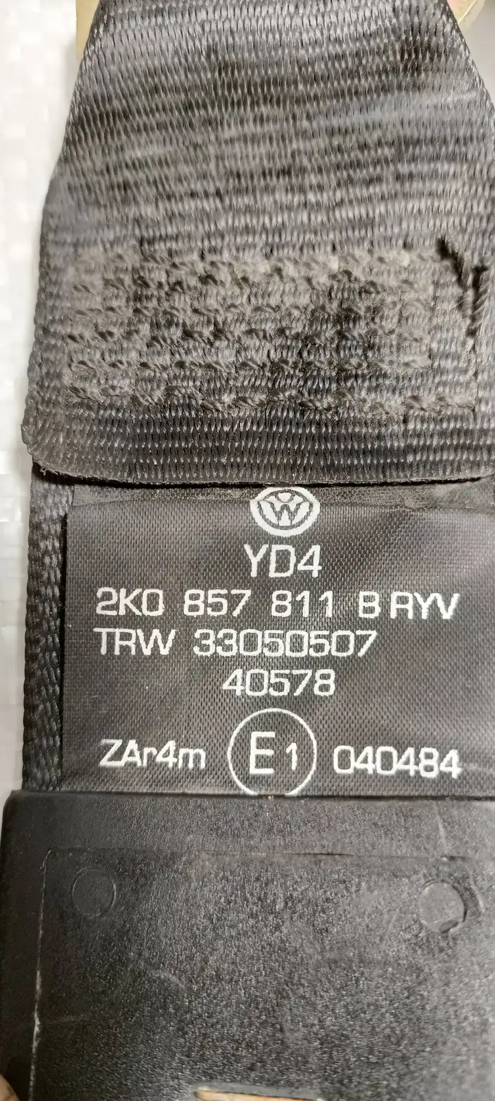 Volkswagen Caddy (2004 - 2010) 2K0857811B Задний ремень безопасности — фото 3