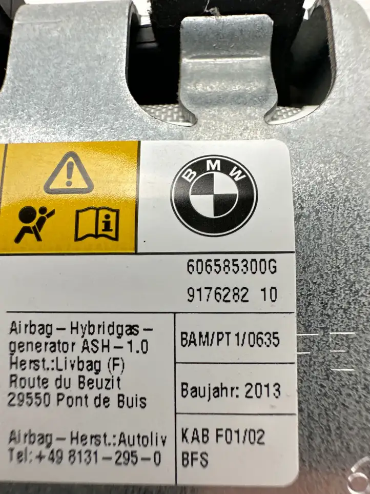 BMW 7 F01 (2008 - 2016) 9176282 Коленная подушка безопасности — фото 4