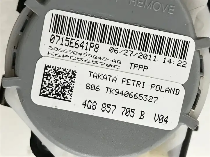 Audi A7 (2010 - 2014)  4G8857705B Передний ремень безопасности