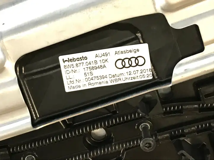 Audi A4 S4 B9 (2015 - 2019) 8W5877041B Комплект люка крыши — фото 6