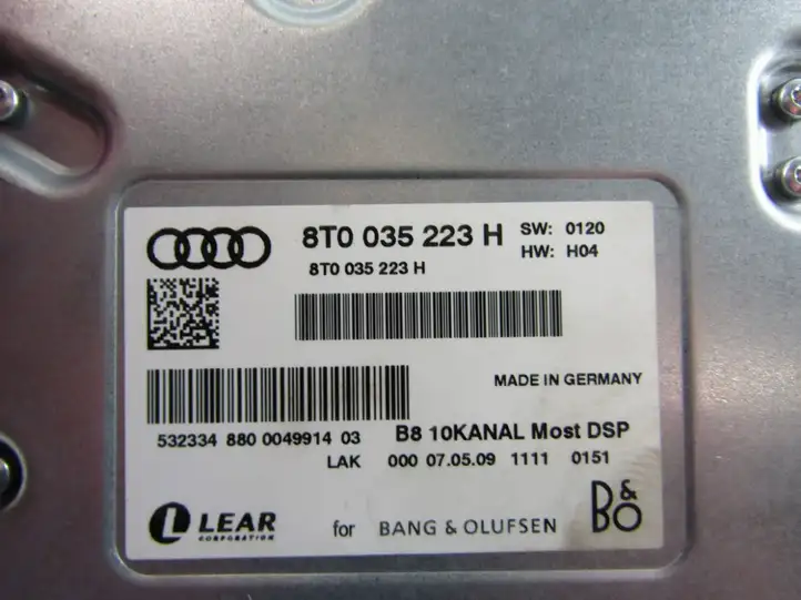 Audi A5 8T 8F (2007 - 2011) Усилитель звука — фото 5