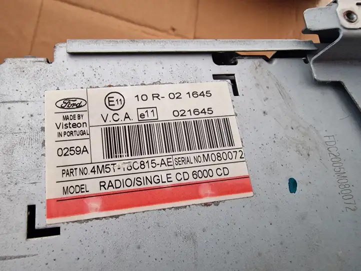 Ford Focus C-MAX (2003 - 2010) 4M5T18C815AE Магнитола / мультимедийная система — фото 5