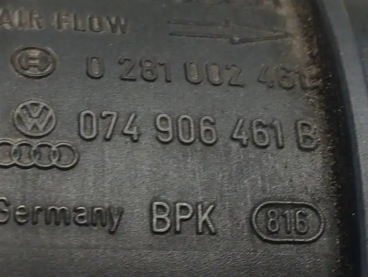 Skoda Superb B5 (3U) (2001 - 2008) 0281002461 Датчик массового расхода воздуха — фото 2