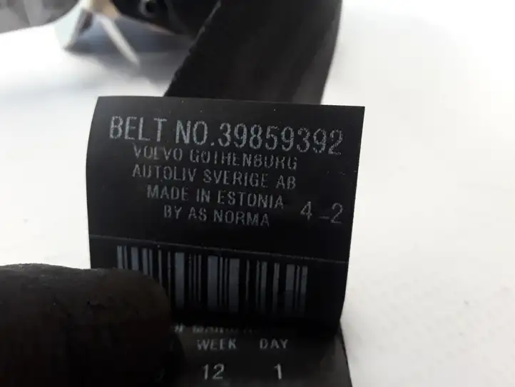 Volvo XC70 (2007 - 2013) 39859392 Задний ремень безопасности — фото 2