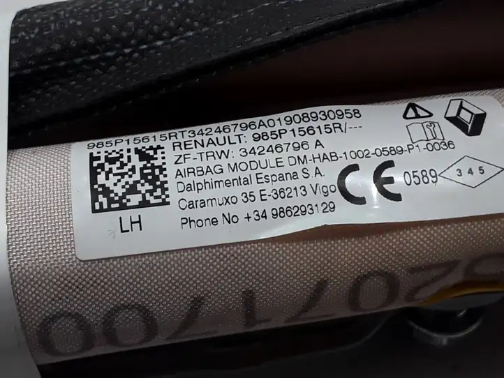 Dacia Duster (2017 - ) 985P15615R Боковая подушка безопасности шторка — фото 2