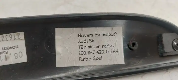 Audi A4 S4 B6 8E 8H (2000 - 2006) 8E0867420G Прочие детали салона — фото 5