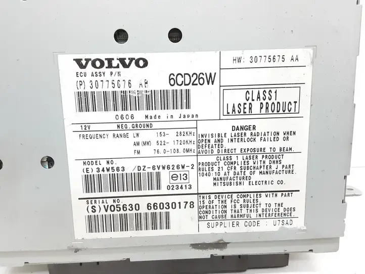 Volvo XC90 (2006 - 2014) 30775676AB Магнитола / мультимедийная система — фото 3