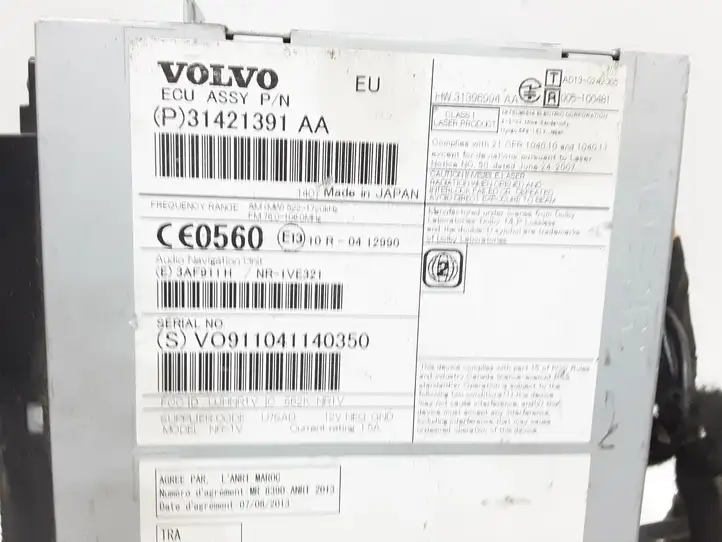 Volvo V60 (2013 - 2018) 31421391AA Магнитола / мультимедийная система — фото 3