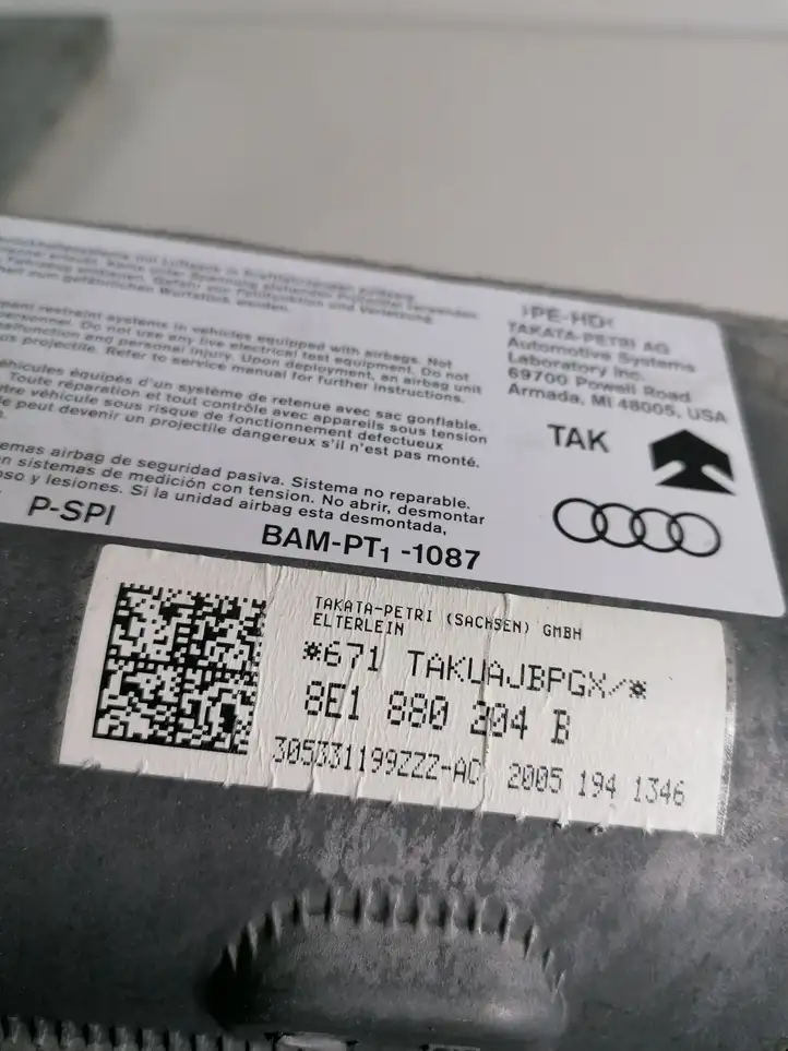 Audi A4 S4 B7 8E 8H (2004 - 2009) 8E1880204B Подушка безопасности пассажира — фото 3