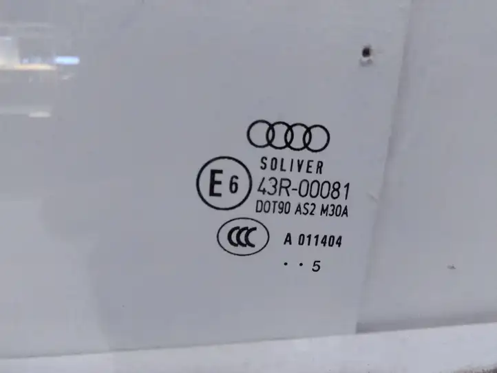 Audi A4 S4 B7 8E 8H (2004 - 2009) Стекло задней двери — фото 2