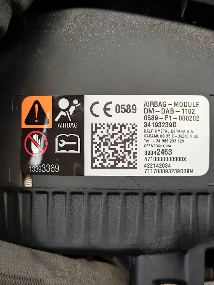 Opel Astra K (2015 - 2020) 34210358c Подушка безопасности руля — фото 5