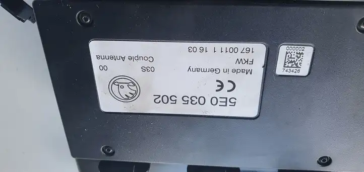 Skoda Superb B8 (3V) (2015 - 2023) Передняя пепельница — фото 2