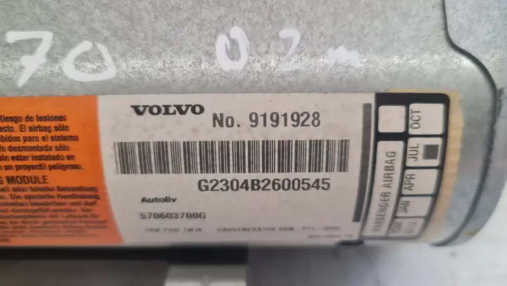 Volvo V70 (2000 - 2004) 9191928 Подушка безопасности пассажира — фото 3