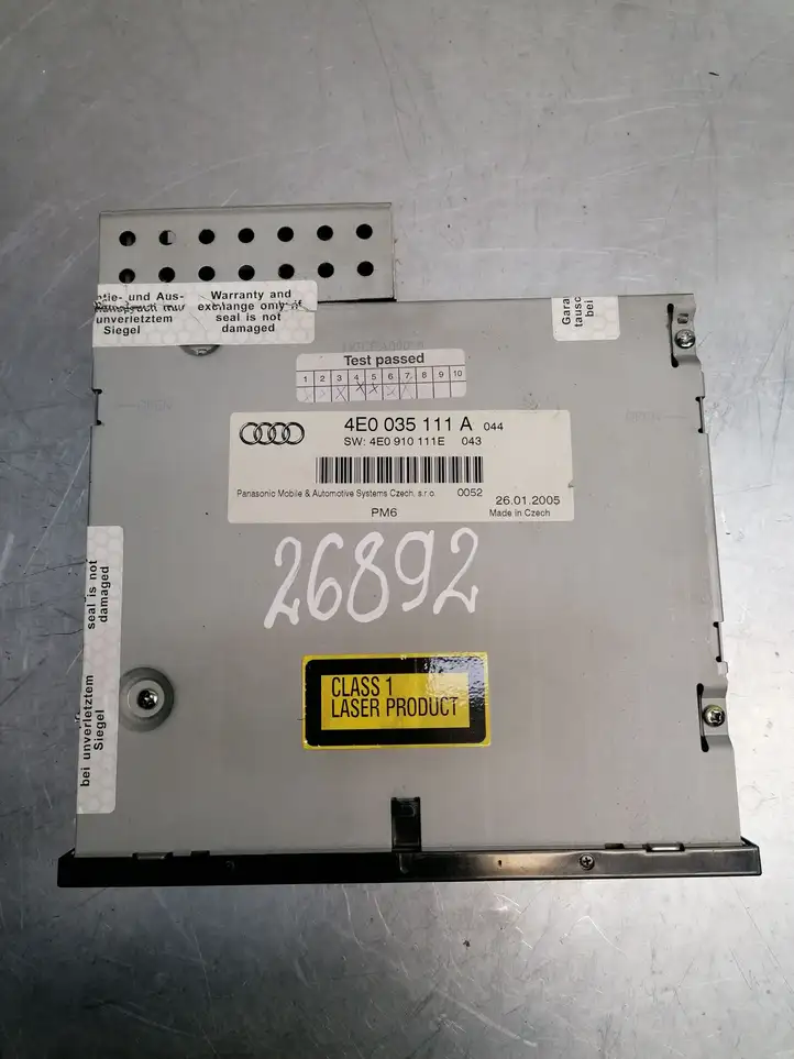 Audi A6 S6 C6 4F (2004 - 2008) 4E0035111A CD/DVD чейнджер — фото 3