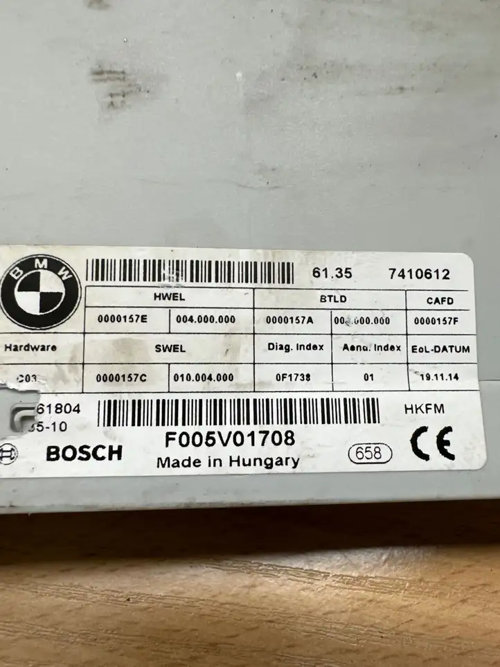 BMW 3 GT F34 (2013 - 2017) 7410612 Блок управления крышкой багажника — фото 2