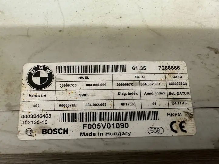 BMW 5 F10 F11 (2009 - 2016) 7266666 Блок управления крышкой багажника — фото 3