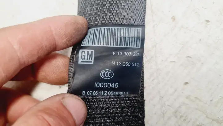 Opel Meriva B (2010 - 2014) F13307289 Задний ремень безопасности — фото 5