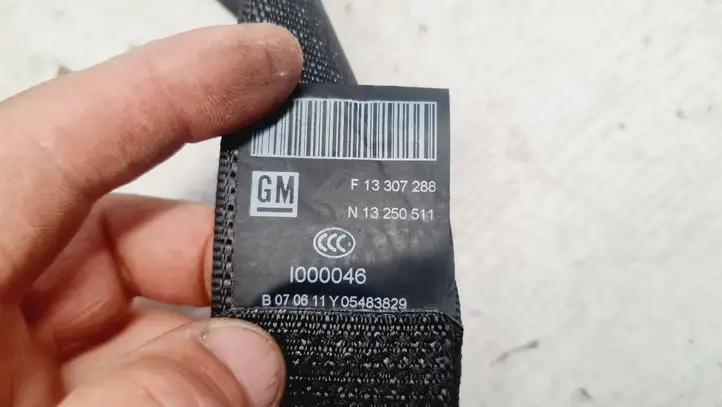 Opel Meriva B (2010 - 2014) F13307288 Задний ремень безопасности — фото 4