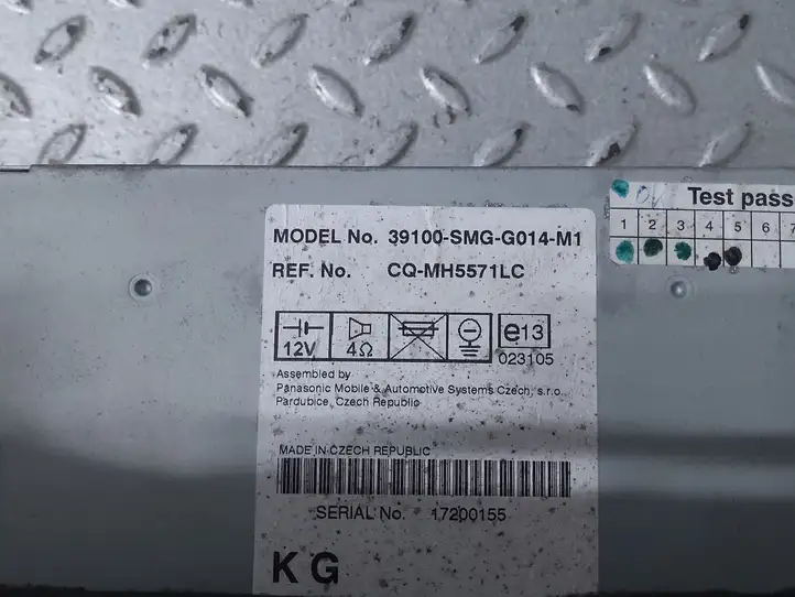 Honda Civic (2006 - 2011) 39100SMGG014M1 Магнитола / мультимедийная система — фото 3